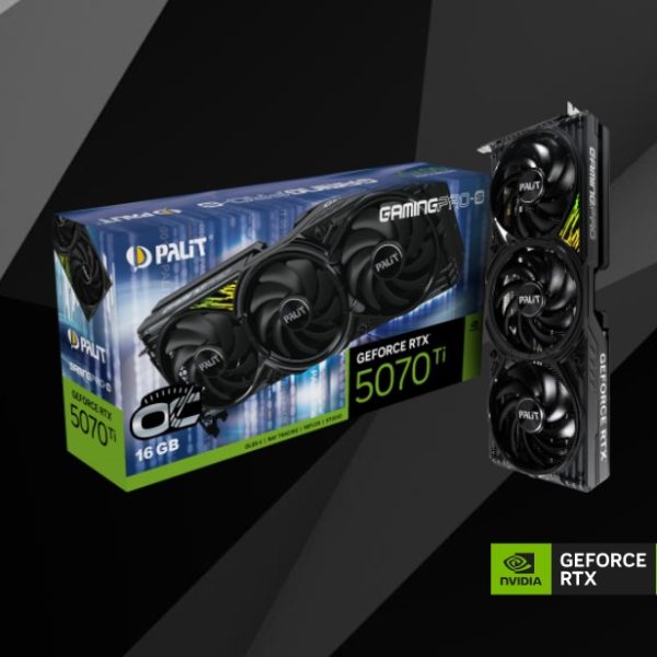 PALIT RTX5070Ti GAMINGPRO-S OC 16GB GDDR7 256bit 3-DP HDMI NE7507TS19T2-GB2031U