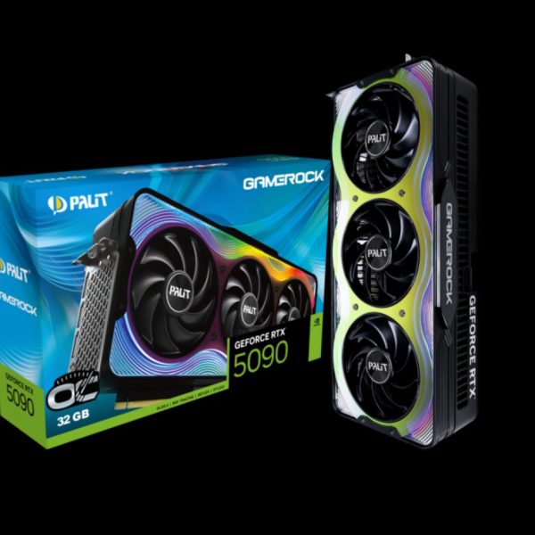 PALIT RTX5090 GAMEROCK OC 32GB GDDR7 512bit 3-DP HDMI ARGB NE75090S19R5-GB2020G