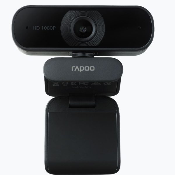 RAPOO C260 Webcam FHD 1080P/HD720P, USB 2.0, 95 degrees Wide Angle, Autofocus, Noise cancelling Mic. - Ideal for TEAMS, Zoom