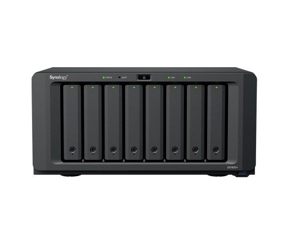 Synology DiskStation DS1825+ 8 Bay NAS, Diskless 3.5' HDD/SSD (0/8), 2x M.2 NVMe (0/2), AMD Ryzen V1500B 4 Core 2.2GHz, 8GB RAM