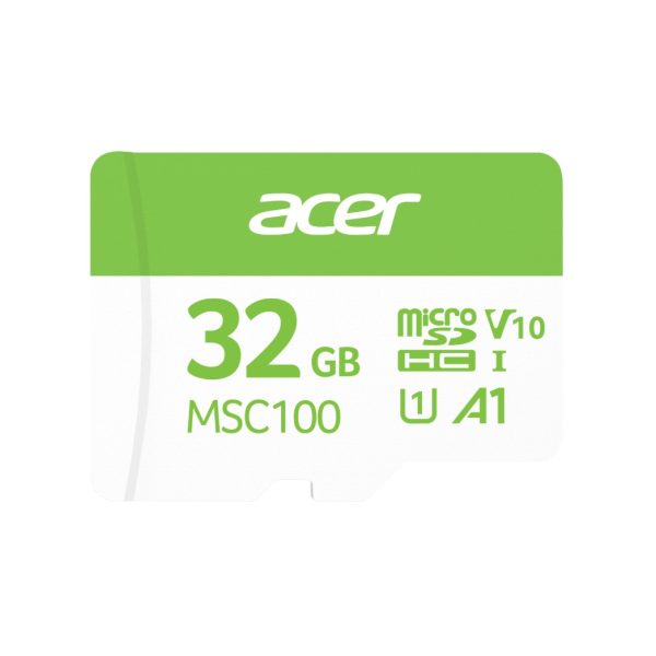 Acer MSC100-32GB microSD Express Read & Write Speed up to 100 MB/s & 10 MB/s BL.9BWWA.335