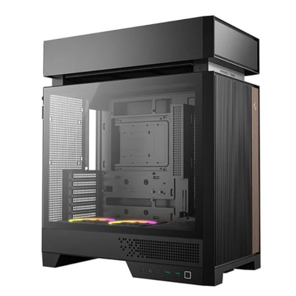 DeepCool CL660 Innovative Compartmentalized Optimized ATX Case. Pre-installed Dual ARGB Fans, Build-in Atmosphere