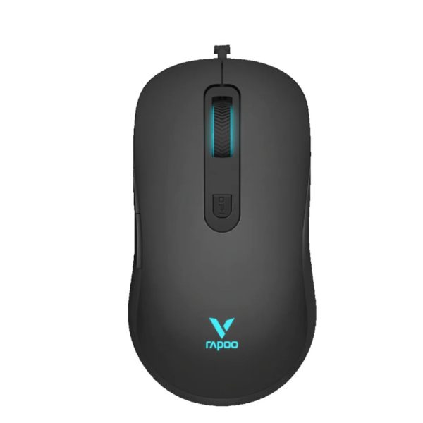 RAPOO V16 RGB Wired USB Optical 12800DPI Gaming Mouse Black