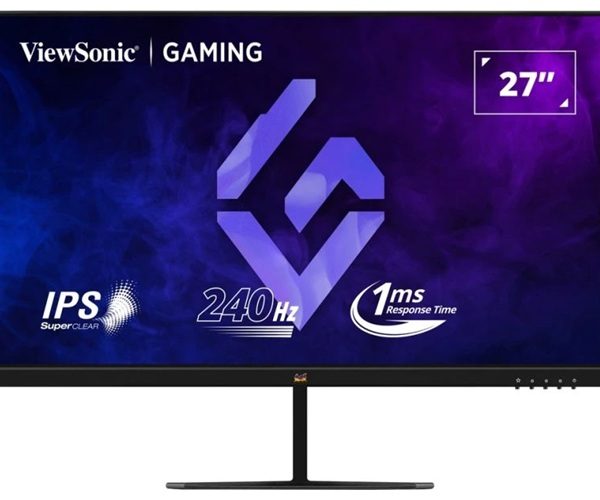 ViewSonic 27' Full HD 100Hz SuperClear IPS Panel with DisplayPort HDMI and VGA Speakers 2W VESA mount Monitor, 3YARW