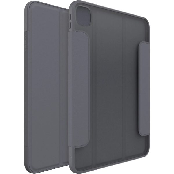 OtterBox Symmetry Folio Apple iPad Pro (11') (M5/M4) (6th/5th Gen) Case Thunderstorm (Clear/Dark Grey) - (77-95257), 7 Years Warranty