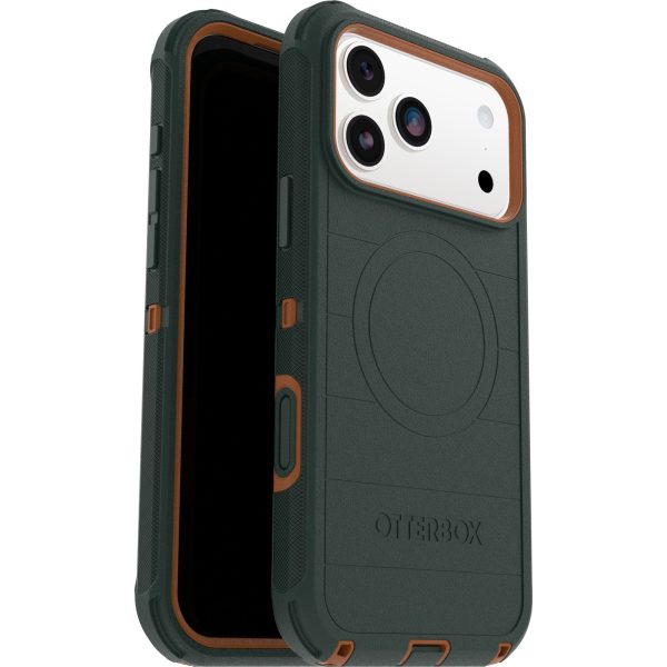 OtterBox Defender Pro MagSafe Apple iPhone 17 Pro Max (6.9') Case Green Intrigue - (77-98400), DROP+ 7X Military Standard, Tri-Layer, 7 Years Warranty