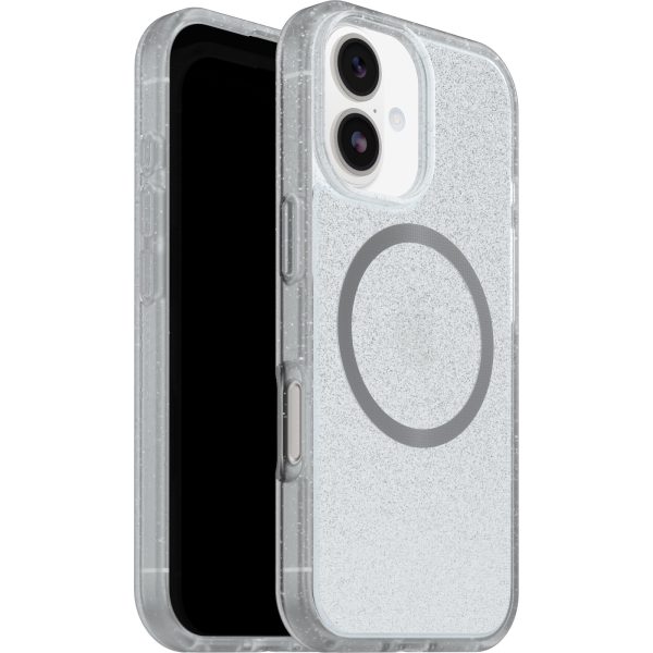OtterBox React MagSafe Apple iPhone 17 (6.3') Case Stardust (Clear Glitter) - (77-99277),DROP+ Military Standard,Raised Edges,7 Years Warranty
