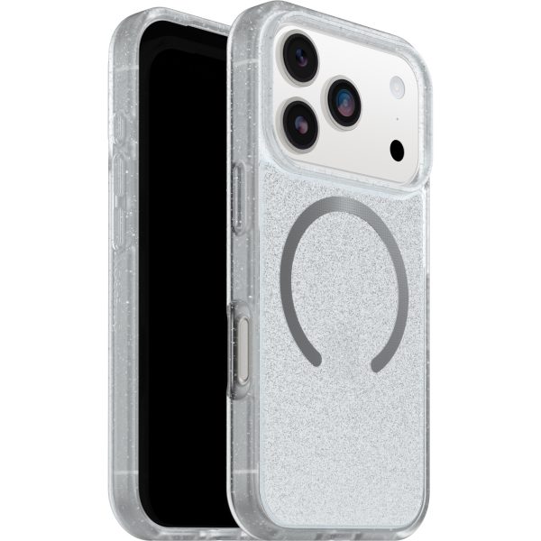 OtterBox React MagSafe Apple New iPhone 2026 / iPhone 17 Pro Max (6.9') Case Stardust (Clear Glitter) - (77-99283),Raised Edges,7 Years Warranty