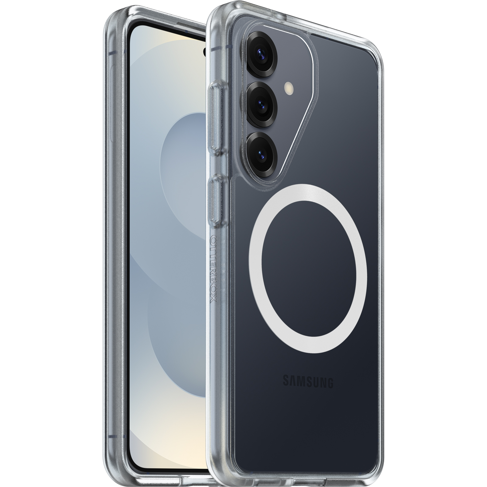 OtterBox React Magnets Samsung Galaxy S26 5G (6.3') Case Clear - (77-99941),DROP+ Military Standard,Raised Edges,7 Years Warranty