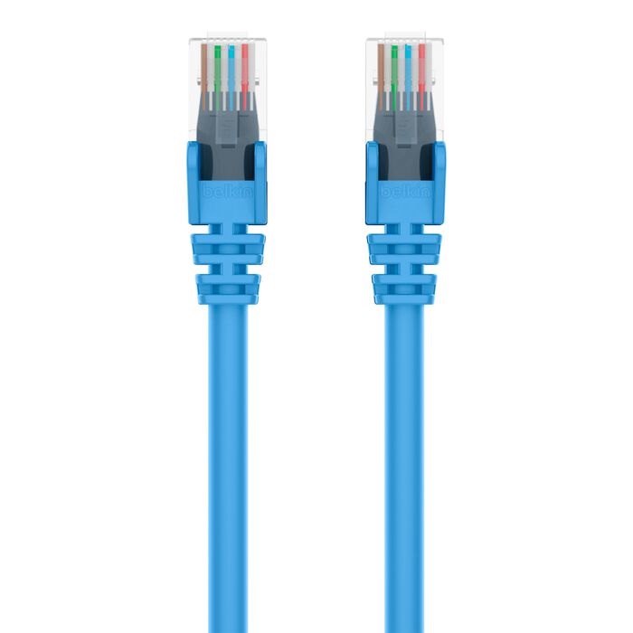 Belkin Cat6 Network Cables (5M) - Blue (A3L980bt05MBLUS), Exceeds 500MHz In Performance Tests, Snagless Prevents Breaking & Cracking, 2 Years Warranty