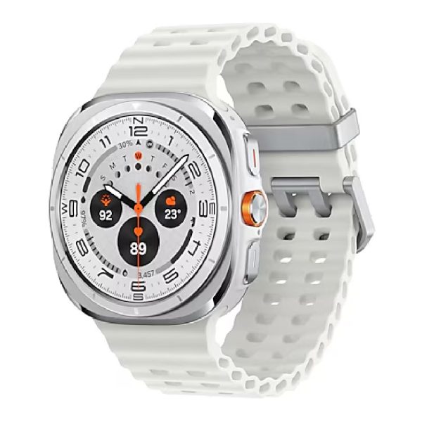 Samsung Galaxy Watch Ultra 2025 Bluetooth + 4G (47mm) - Titanium White(SM-L705FAW1XSA), 1.5', Super AMOLED, 1.6Hz, 2GB/64GB, 590mAh, 2 Years Warranty