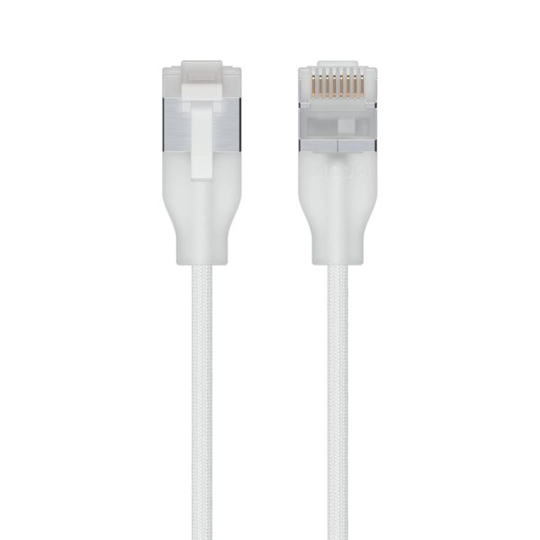 Ubiquiti UniFi Premium Patch Cable, 3M, White,Ultra-Thin Braided Patch Cable, Designed Optimized 10 GbE Networking