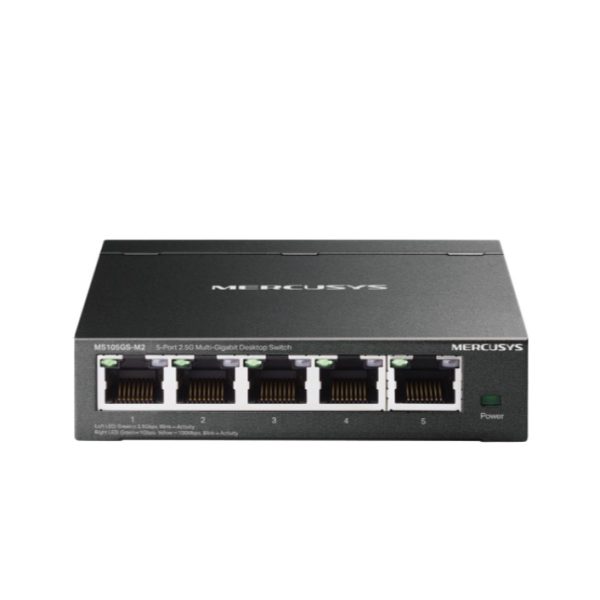 Mercusys MS105GS-M2 5-port 2.5G Multi-Gigabit Desktop Switch,  5× 2.5G RJ45 Ports
