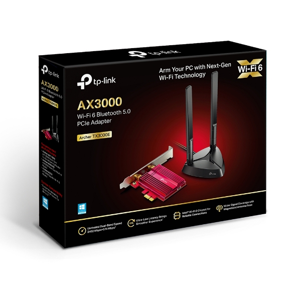 (EOL)TP-Link Archer TX3000E AX3000 Wi-Fi 6 (802.11ax) Bluetooth 5.0 PCIe Adapter (WIFI6) (LS)