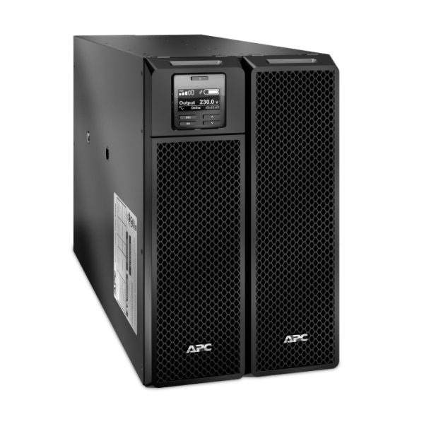 APC Smart-UPS On-Line, 8kVA/8kW, Tower, 230V 3:1 and 1:1, 6x C13+4x C19 IEC outlets, Network Card+SmartSlot, Extended runtime, W/O rail kit