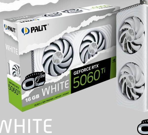 PALIT RTX5060Ti WHITE OC 16GB GDDR7 128bit 3-DP HDMI NE7506TU19T1-GB2061M